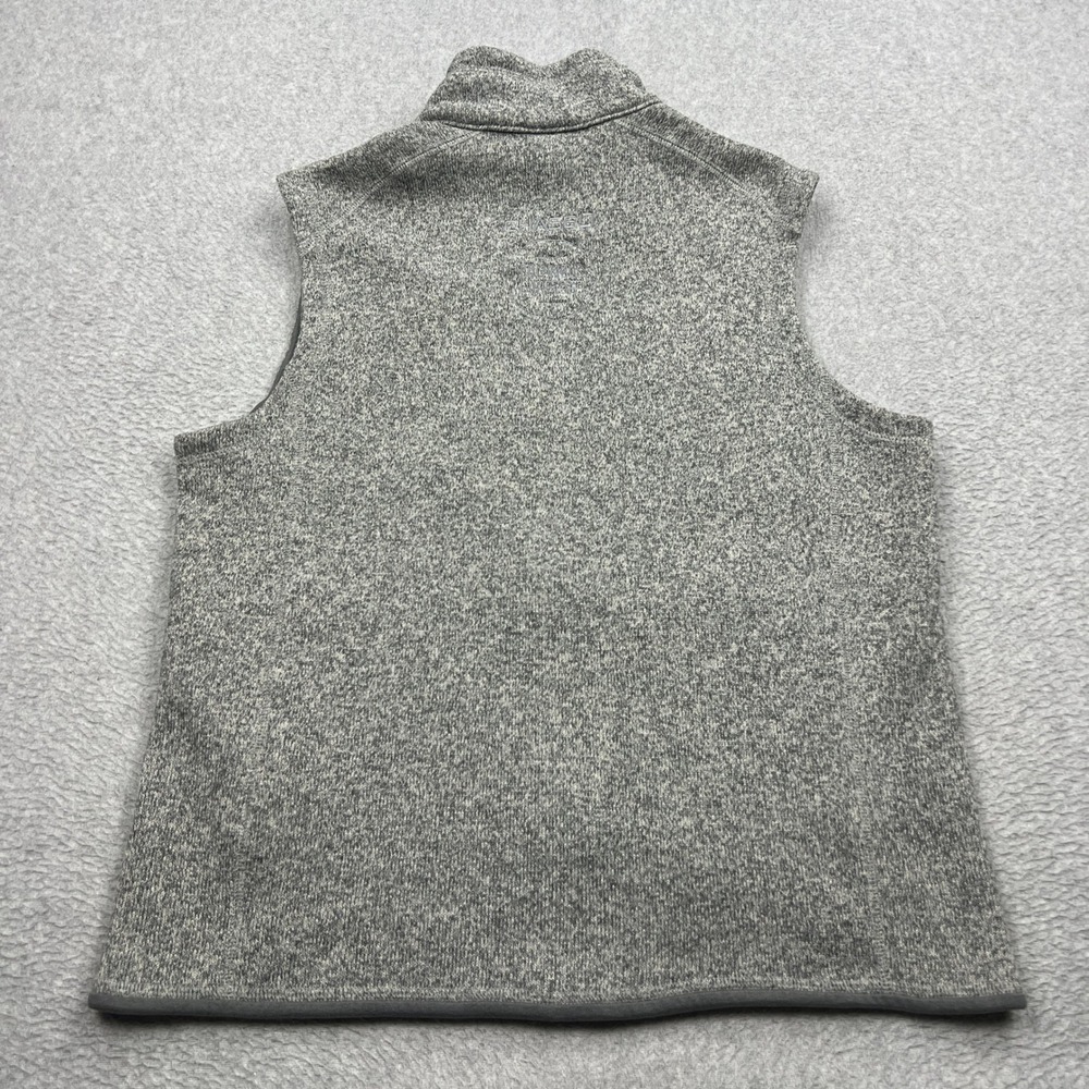 Patagonia Better Sweater Vest Mens Large Gray Heathered Knit Full Zip LOGO 25881 - Picture 9 of 12